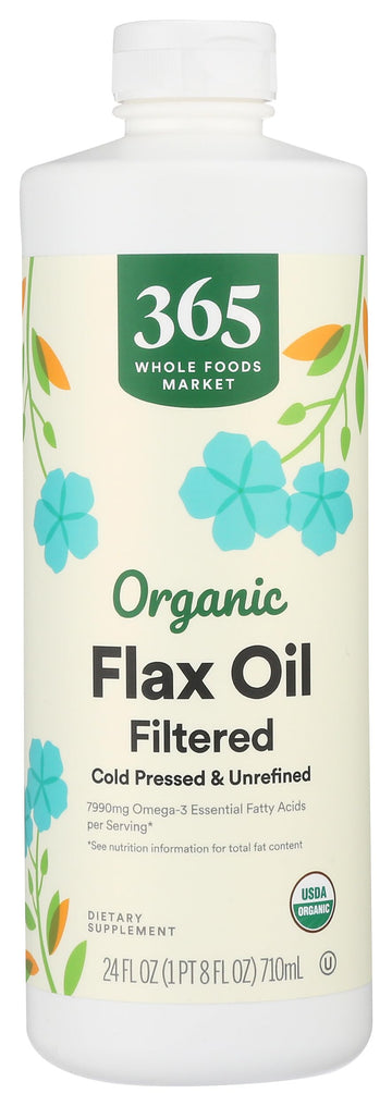 365 by Whole Foods Market, Organic Flax Oil, Filtered, 24 Fl Oz