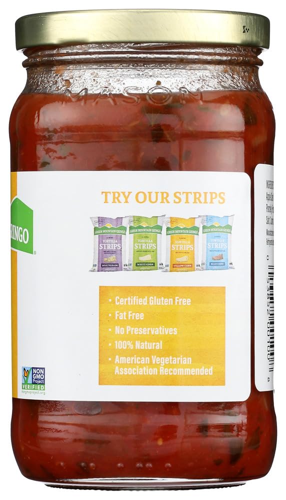 Green Mountain Gringo All Natural Salsas: Mild (Pack of 3) 16 oz Jars