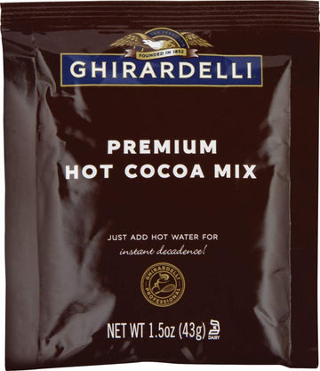 Ghirardelli Hot Cocoa Mix, Rich Brown, 1.5 oz (Pack of 15), Model 62083