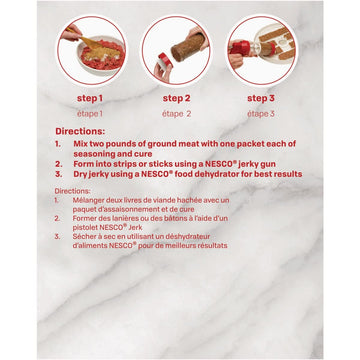 Nesco BJH-3, Jerky Spice Works, Hot-N-Spicy Flavor, 3Count, Green, 6.9 Ounce (Pack of 1), (BJH-6)