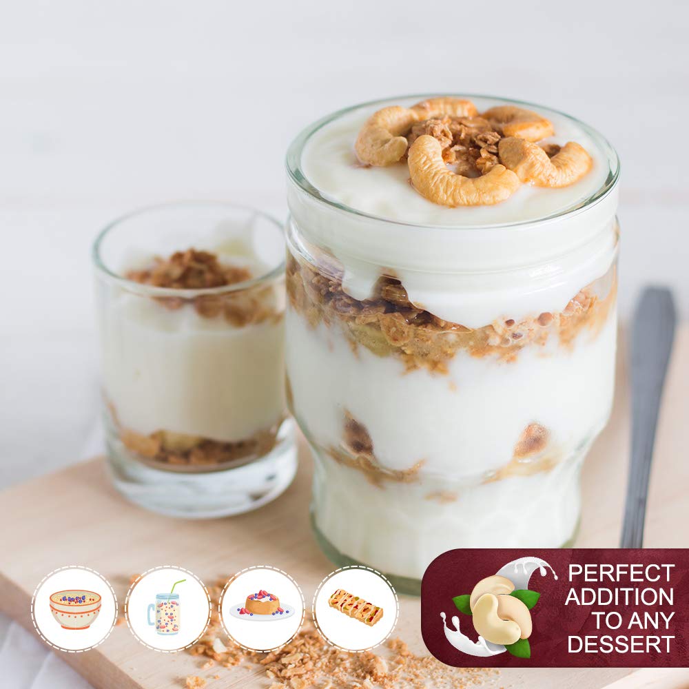 Raw Whole Unsalted Cashews - Premium Quality Kosher Raw Cashews By We Got Nuts - Oil-Free Natural, Healthy & Diet-Friendly Snack