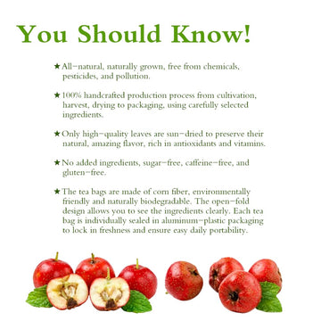 Soilmount Organic Hawthorn Berry Tea | Dried Shanzha | Herbal Hawthorn Infusion | 18 Tea Bags