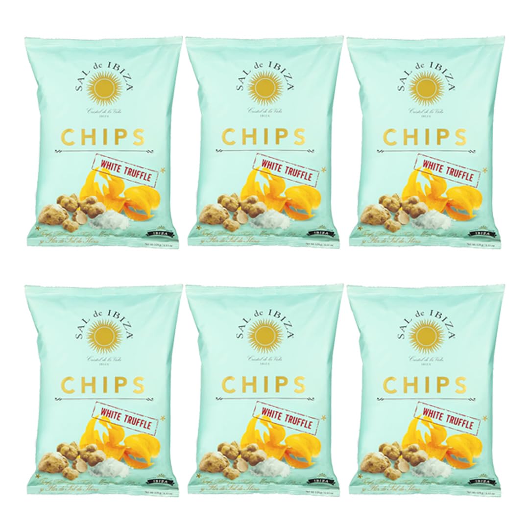 Sal de Ibiza White Truffle Potato Chips - 1.6 oz Bags (6-Pack)