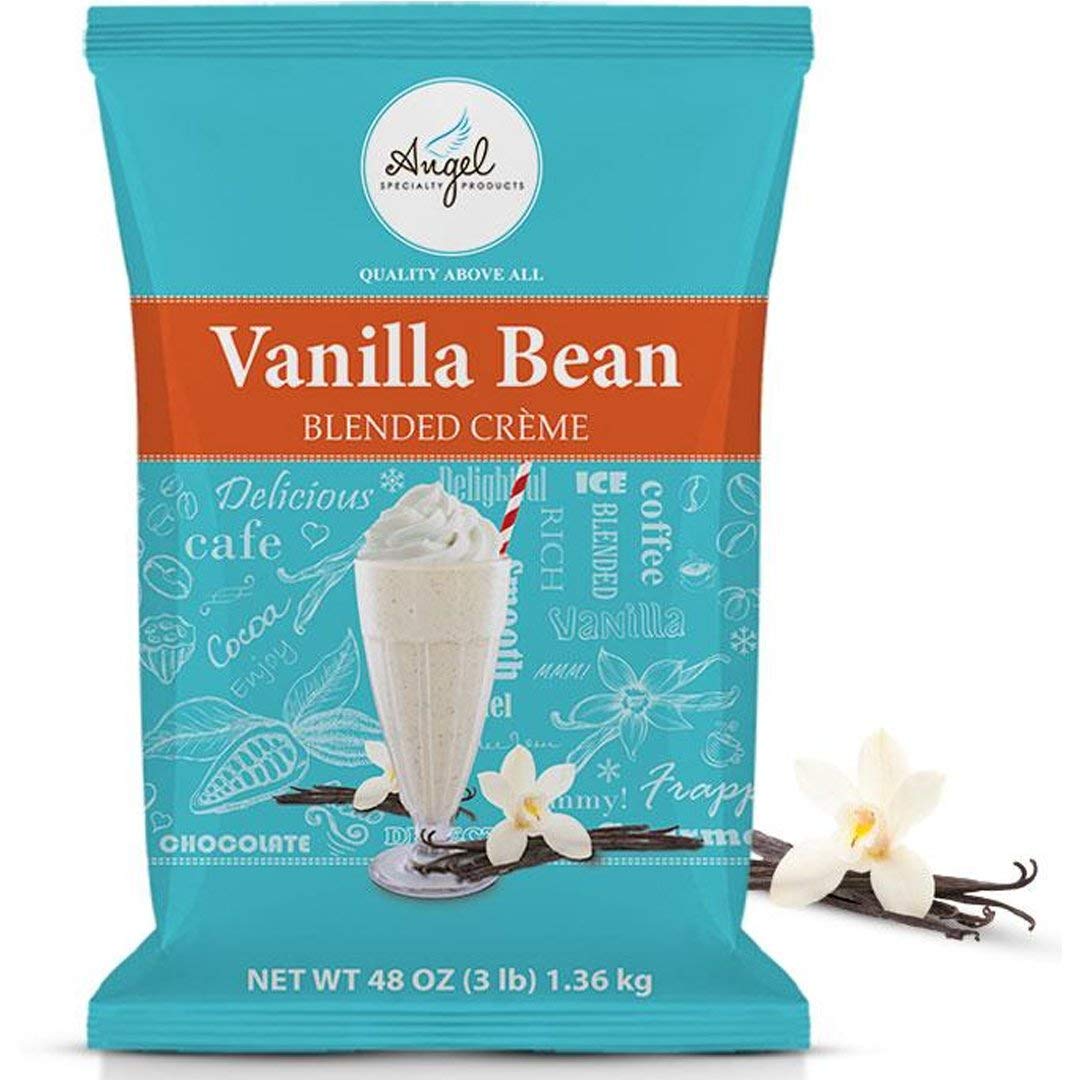 ANGEL SPECIALTY PRODUCTS Blended Smoothie Frappe Powder Mix Vanilla Bean 3 LB (34 Servings)