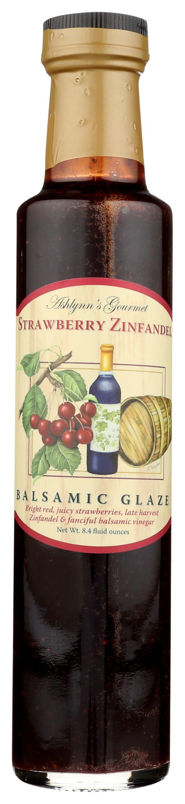 ASHLYNNS GOURMET Strawberry Zinfandel Balsamic Glaze, 8.4 FZ