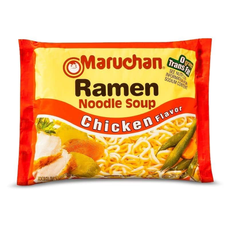 Maruchan Ramen Chicken Flavor Noddle Soup 12 Pack (1) - Set Of 2