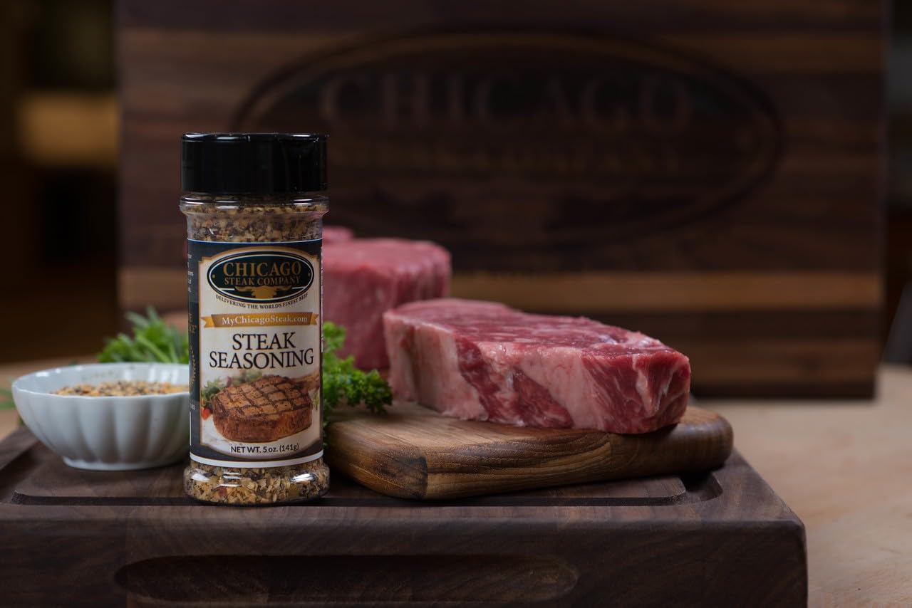 CHICAGO STEAK COMPANY Seasoning - 5 Ounce (Pack of 1) - Premium Steak Spice Blend