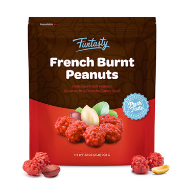 French Burnt Peanuts - 2 Pound Bulk Pack - Old School Candy