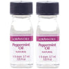 Lorann Peppermint Oil Ss Natural Flavor, 1 Dram Bottle (.0125 Fl Oz - 3.7Ml - 1 Teaspoon) - 2 Pack