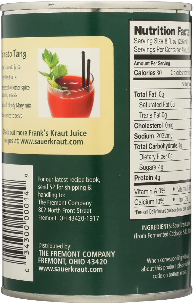 Franks Kraut Juice, 14 Fl Oz (Pack Of 12)