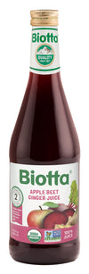Biotta Organic Apple Beet Ginger Juice - 100% Juice Superfood Blend with Organic Apple Juice, Beetroot Juice & Ginger Root Juice