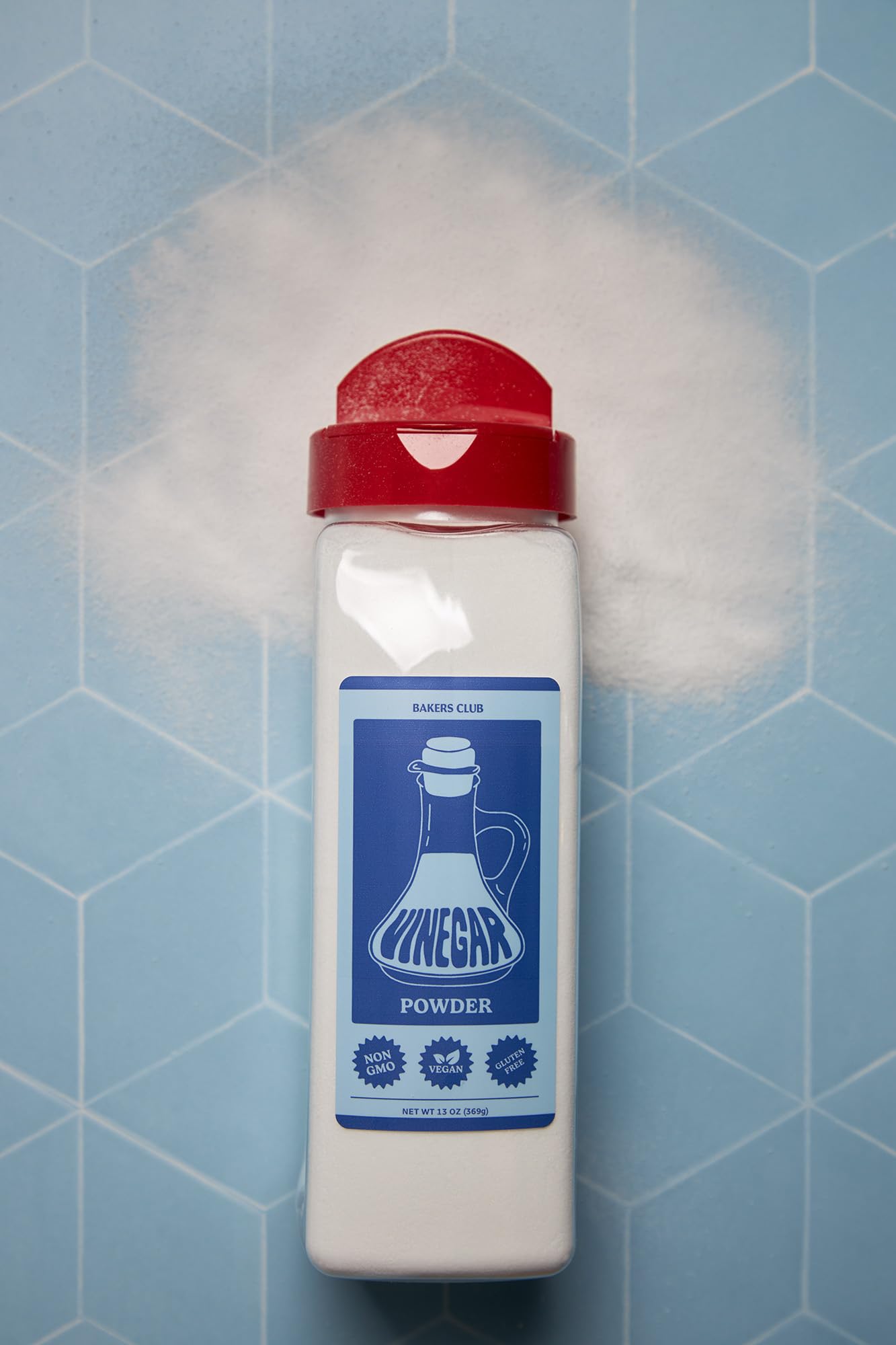 Bakers Club 13Oz White Distilled Vinegar Powder - Tangy & Sweet Seasoning Blend For Fries, Wings, Popcorn, Meats - Non-Gmo, Glut