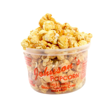 Johnsons Popcorn Caramel Popcorn Party Favors Handmade, Freshly Popped Gourmet Sweet & Crunchy Delicious Treat for Family Parti