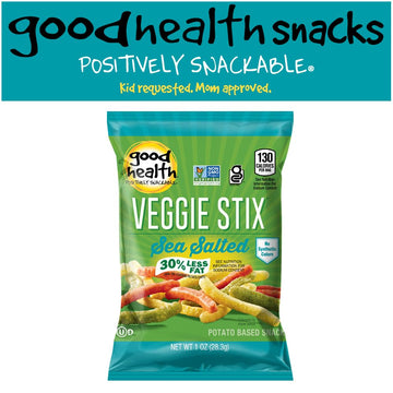 Good Health Veggie Stix Sea Salt Bag, Gluten Free, Crunchy, Great For Lunches Or Snacking On The Go, 24 Oz, 24 Count