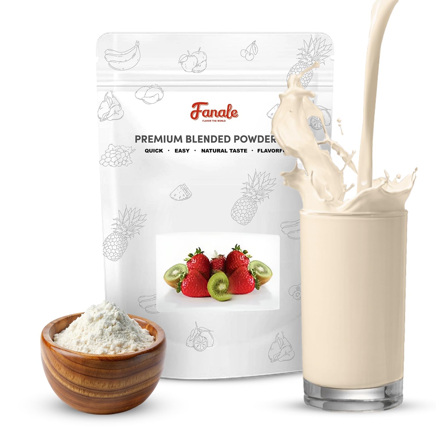 Fanale Premium Horchata Bubble Tea Flavoring Powder | Perfect for Baking, Smoothies, Desserts and Drinks | Instant Flavoring Pow