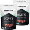 Terrasoul Superfoods Organic Pitted Medjool Dates, 3 Lbs (Pack of 2) - Pits Removed | Soft Chewy Texture | Sweet Caramel Taste