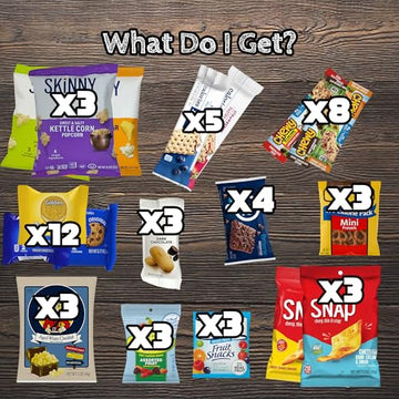 Bussin Boxes Low Calorie Snack Variety Pack - 100 Calorie Snacks, 50 Count, 0.04 Ounce Each