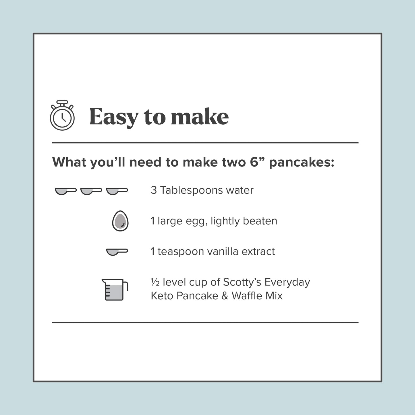 Keto Pancake & Waffle Zero Carb Mix - Keto And Gluten Free Pancake And Waffle Mix - 0G Net Carbs Per Serving - Sweetened With Al