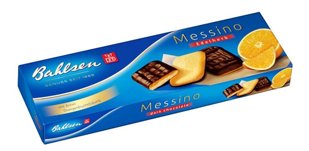 Bahlsen Orange Messino Dark Chocolate Cookies 4.4-Ounce Boxes (Pack Of 12)