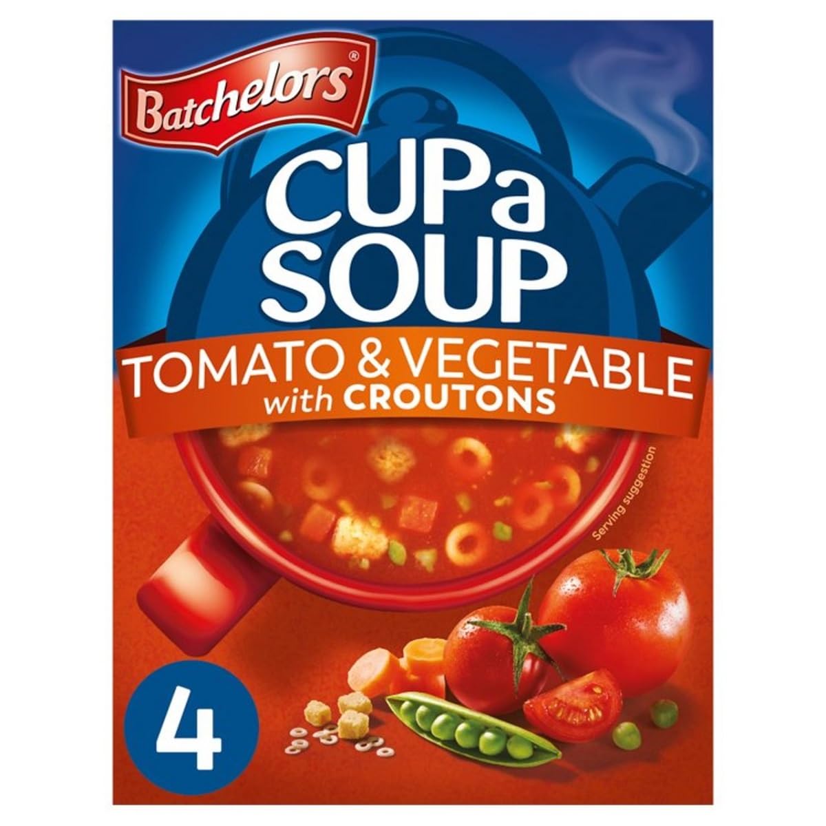 Batchelors Tomato & Vegetable Cup a Soup with Croutons 4s 104g (1 Pack)