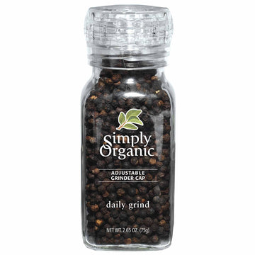 Simply Organic Daily Grind, Certified Organic | 2.65 Oz | Pack Of 6 | Piper Nigrum L.