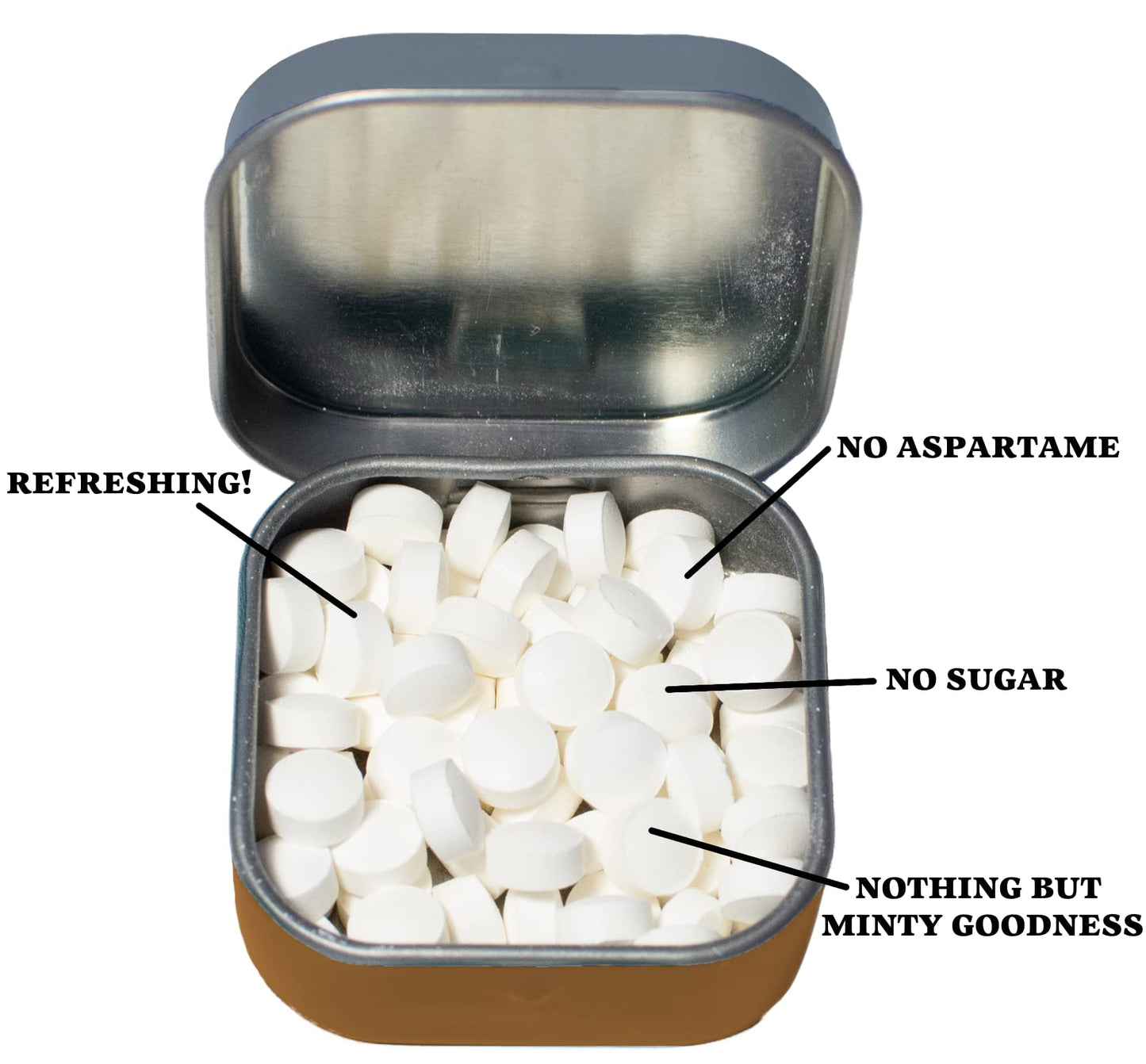 The Unemployed Philosophers Guild Bob Ross Happy Little Breath Mints - 1 Tin, Net Wt .4Oz (12G)