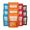 Moon Cheese Bites Bundle, Cheddar, White Cheddar, Gouda & Get Pepper Jacked, 2-Ounce, 12-Pack, Lunch Or Snack