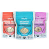 Farm to Table Foods Organic Oatmeal Variety Pack - High-Protein, Plant-Based, Unsweetened, Non-GMO - 3-Pack (Apple Raisin, Whole