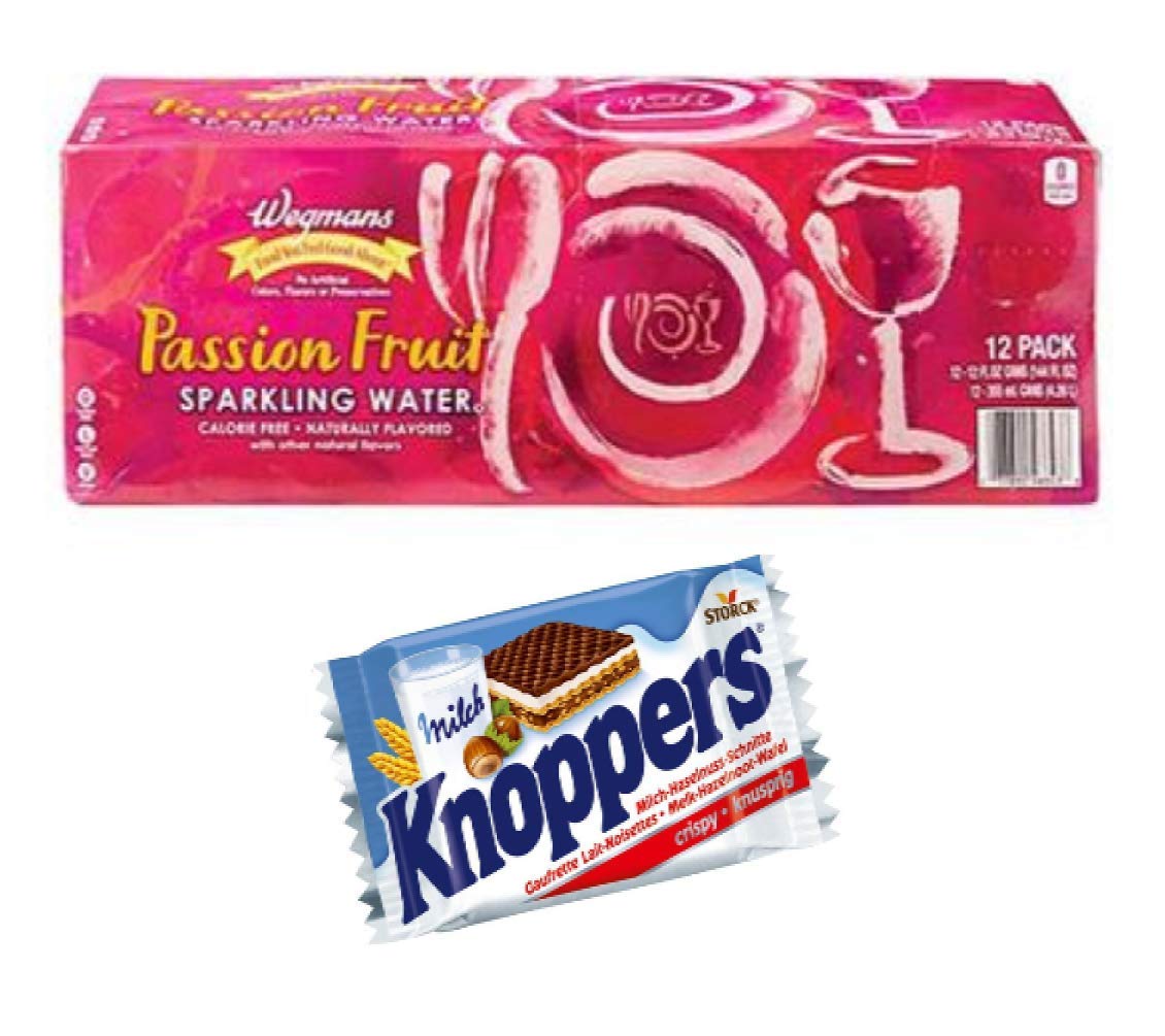 Wegmans Sparkling Water, Flavored Seltzer, 0 Sugar, 0 Calorie, 12 Fl Oz - 12 Cans Pack, Passion Fruit Flavor