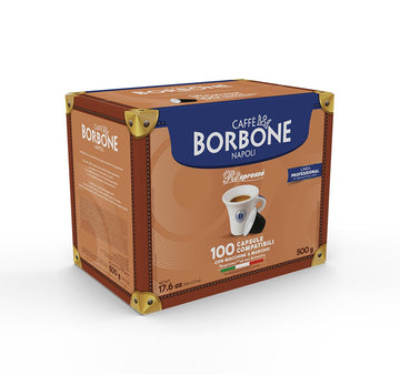 Caffè Borbone Coffee compact pieces, Nespresso Compatible, Gold Blend, 100 Count, Sweet and Refined Flavor, Model REBORO100N