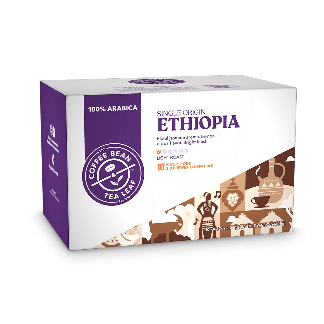 The Coffee Bean & Tea Leaf Ethiopia Single Origin Coffee K-Cups (Light Roast, 10Ct)