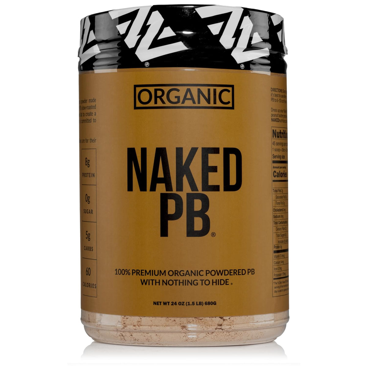 Organic Powdered Peanut Butter from US Farms Bulk, Only 1 Ingredient Roasted Peanuts, Vegan, No Additives, Preservative Free