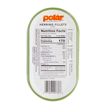 MW polar Herring Fillets in Oil, 3.5 Ounce (Pack of 18)