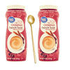 Cinnamon French Toast Coffee Creamer Bundle with One (1) Elegant Stainless Steel Long Handle Coffee Stirrer. 2 (15 oz) canisters