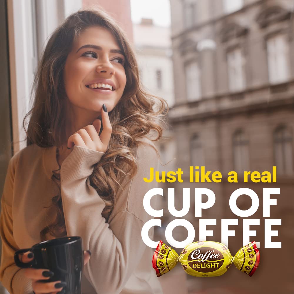 Colombina Coffee Delight Hard Candy - Pack Of 50 Gluten Free Coffee-Flavored Candies Made W/Real Colombian Coffee (50 Count) (6.7Oz - 190G) (4 Pack)