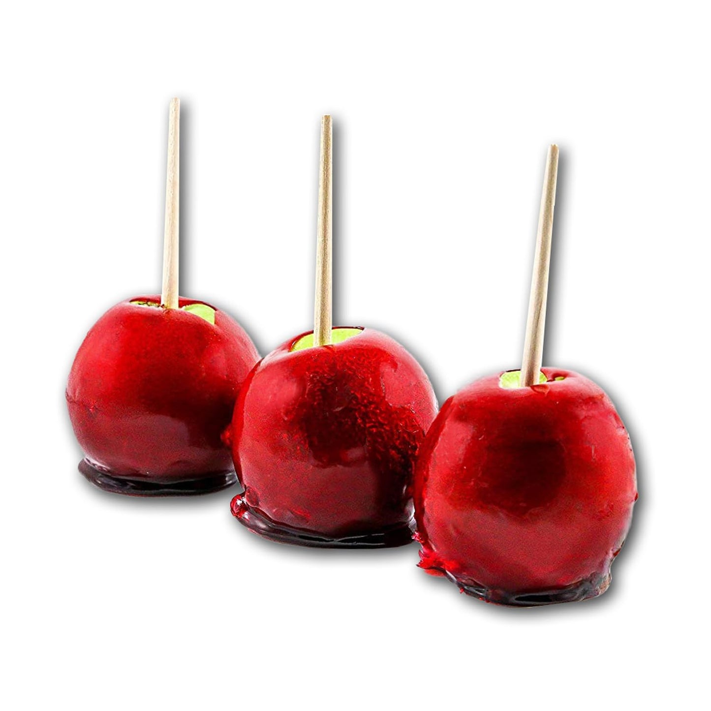 Us Sweets Candy Apple 3 Pack - Granny Smith Apples Dipped In Sweet Red Cinnamon Candy | Candied Apples | Delicious Gift | Handmade In Small Batches | Guaranteed To Arrive Fresh