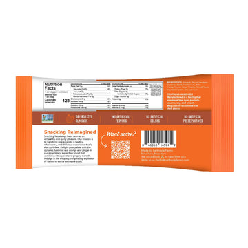 Earthside Farms Orange Ginger Almonds, Candied Almonds, Low Sugar Keto Snack, Non Gmo, Plant Protein, Vegan, Whole, Natural, Sup