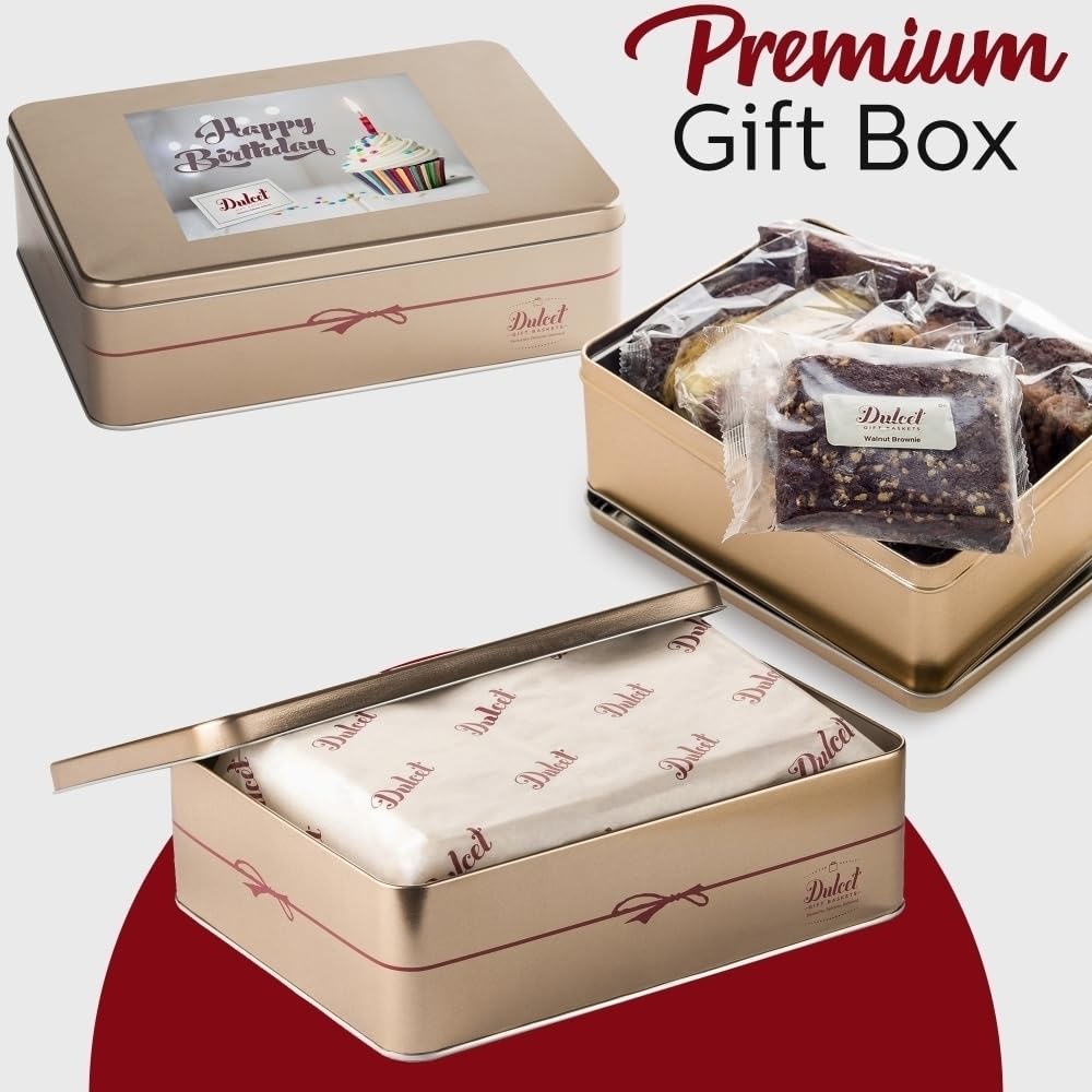 Dulcet Gift Baskets Birthday Gift Basket Set, 7 Pieces for Him, Her, Mom, Dad, College Students, Teens, Friends