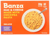 Banza Chickpea Mac and Cheese, Elbows with Creamy Deluxe Cheddar - Gluten Free Healthy Mac and Cheese, High Protein, Lower Carb