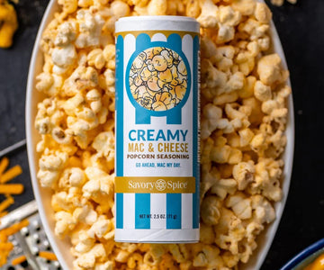 Savory Spice Creamy Mac & Cheese Popcorn Seasoning - Gourmet Cheese Flavored Powder for Popcorn | Mac & Cheese Popcorn Salt (2.5