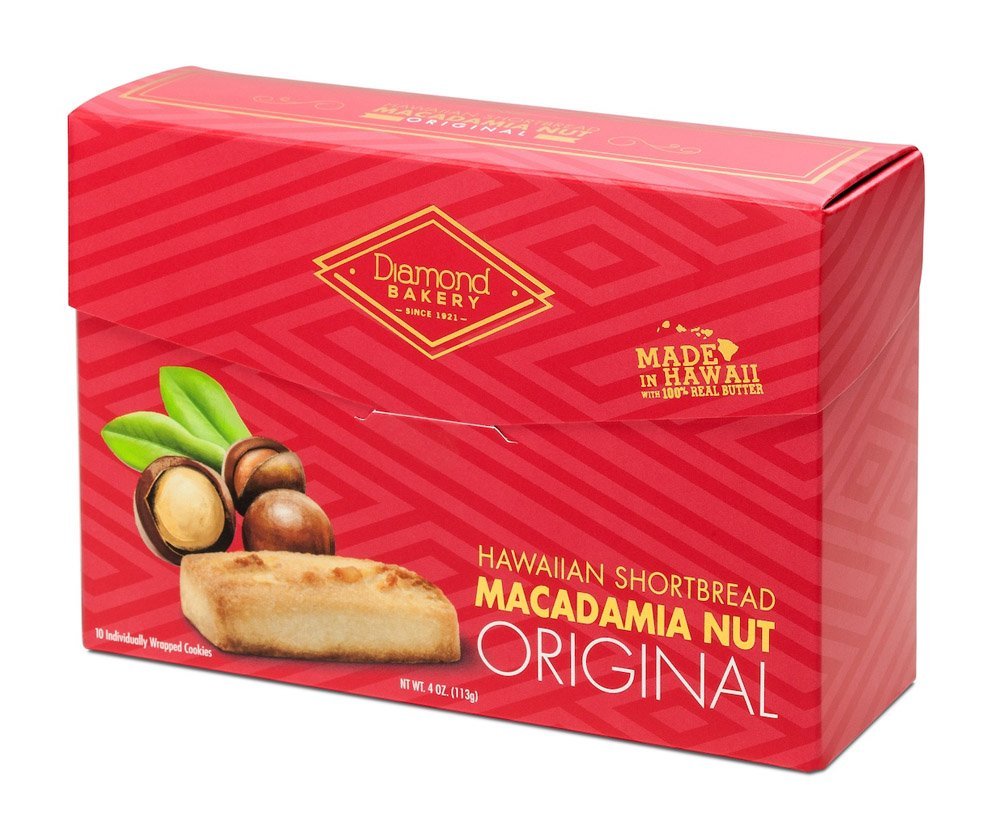 Hawaiian Shortbread Macadamia Nut Cookies, Original 4 Ounce (113G)