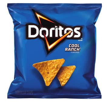 Doritos Flavored Tortilla Chips, Cool Ranch, 1 Ounce (Pack Of 104)