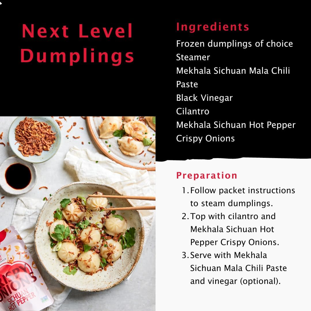 Mekhala Crispy Onions Variety Pack - Salad Toppings Crunchy Fried Onions For All-Purpose Seasoning Like Keto, Ramen Toppings, An