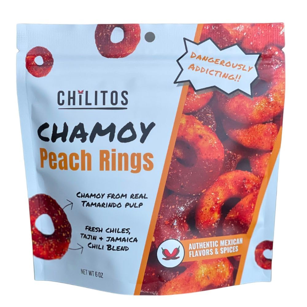 Chilitos Sweet, Sour & Spicy Chamoy Candy - Mexican Gummy Candy & Chamoy Gushers For All Ages, Authentic Dulces Mexicanos Enchil