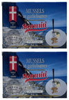 Sanniti Mussels In Garlic Butter | Natural Source Of Omega 3 | Just Heat And Serve 3.9 Oz (Pack Of 2)