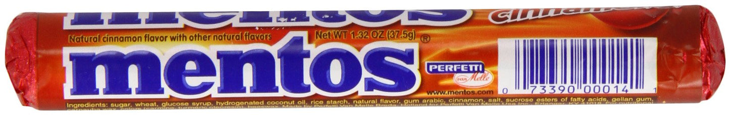 Mentos Cinnamon Candy, 1.32-Ounce Rolls (Pack Of 30)
