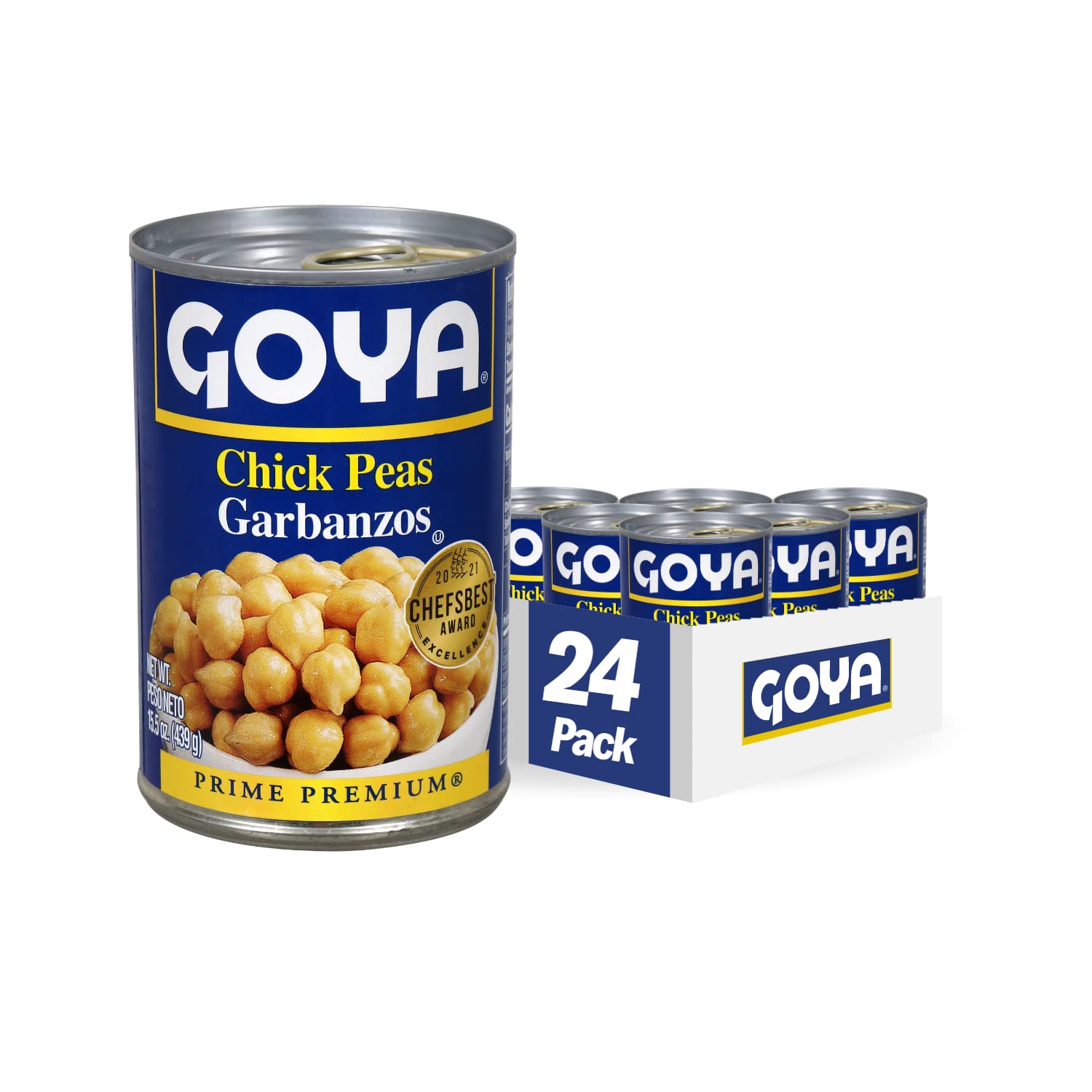 Goya Foods Chick Peas, 15.5 Ounce (Pack of 24)