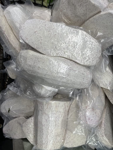 Kejora Peeled Malanga / Taro Root_ 4 Lbs ( Vaccum Pressed )