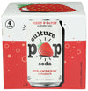 Culture Pop Soda Strawberry & Rhubarb Soda 4pk, 12 FZ