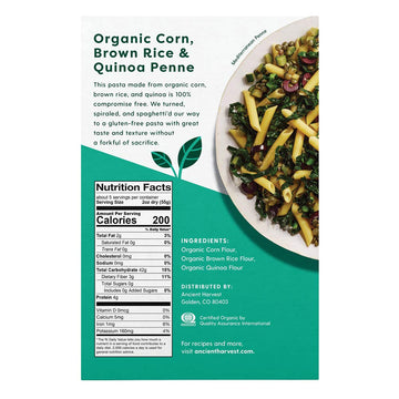 Ancient Harvest, Organic Penne Quinoa, 9.6 Ounce